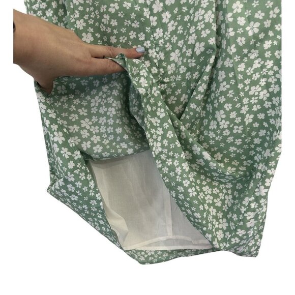 NWT Princess Polly Floral Tally Mini Dress Green Size 12 Adjustable Straps Lined - Picture 4 of 8